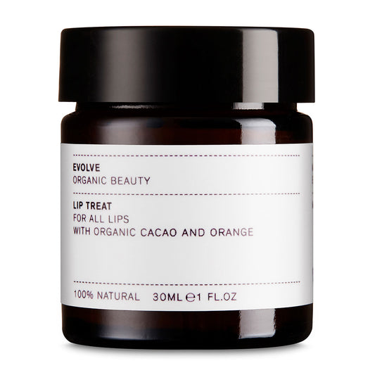 Evolve Lip Treat Vegan Lip Balm | Blended with organic shea and cacao butter to nourish and replenish dry lips | Natural Skincare | Vegan | Cruelty Free