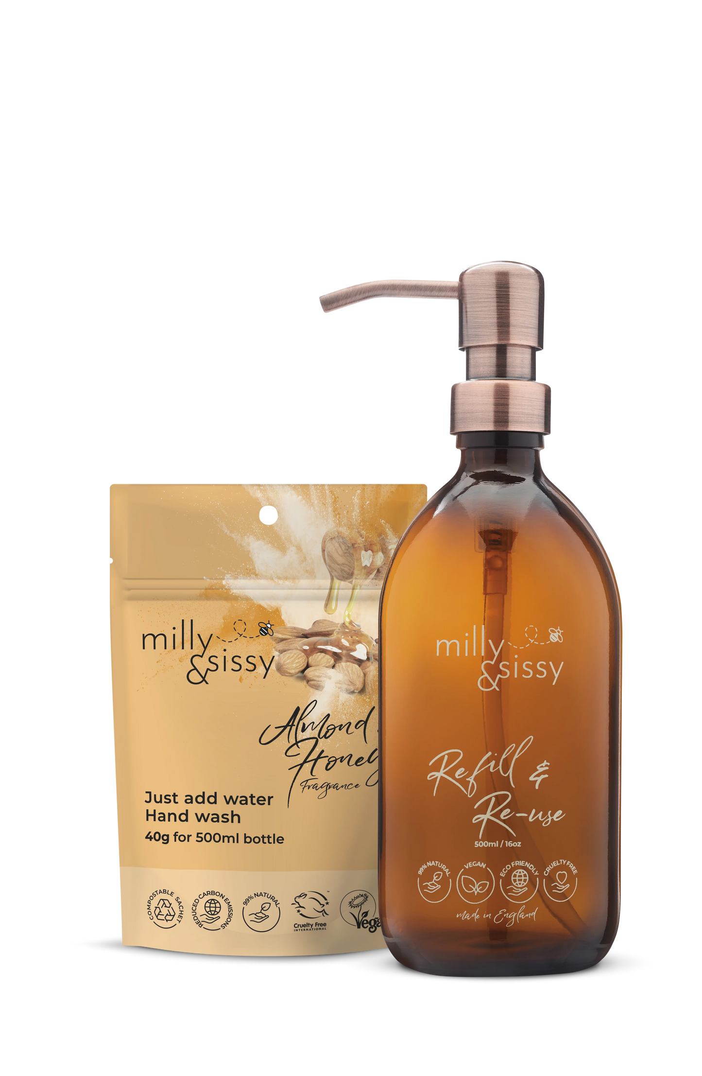 Milly & Sissy - Almond & Honey Hand Wash Gift Set