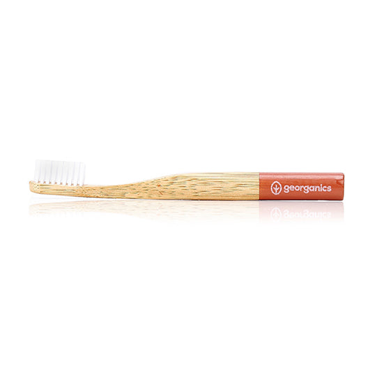 Georganics Beech Toothbrush Firm | Plastic Free | Eco-friendly Living | Sustainable Beauty | Cruelty Free | Vegan | Ethical | KIDS Bamboo