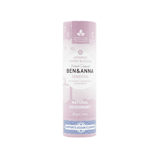 Ben & Anna Sensitive Deodorant - Japanese Cherry Blossom | Plastic Free Deodorant | Sensitive Care