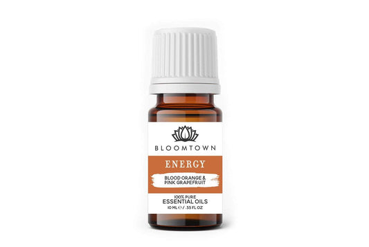 Bloomtown Energy Essential Oil | Cold-pressed Italian Blood Orange and Pink Grapefruit | Vegan | Sustainable | Cruelty Free | Natural | Palm Oil Free