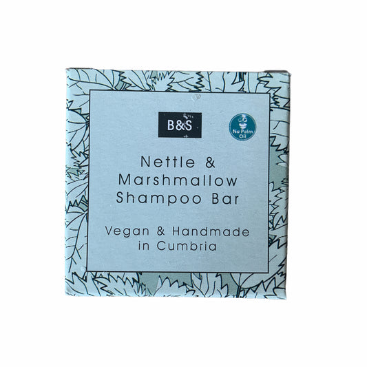 Bain and Savon Nettle and Marshmallow Shampoo Bar | Sustainable Haircare | Plastic Free | Natural Ingredients | Cruelty Free | Low Waste | Eco-Friendly