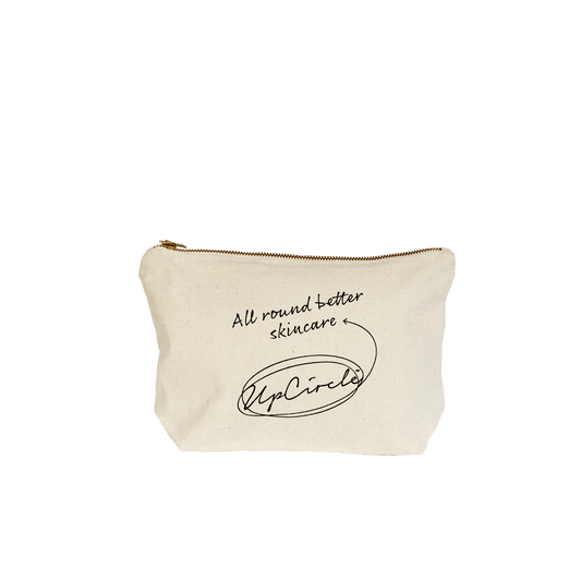 UpCircle Wash Bag | House your UpCircle goodies in their very own 100% Fairtrade cotton wash bag | Vegan | Cruelty Free | Low Waste