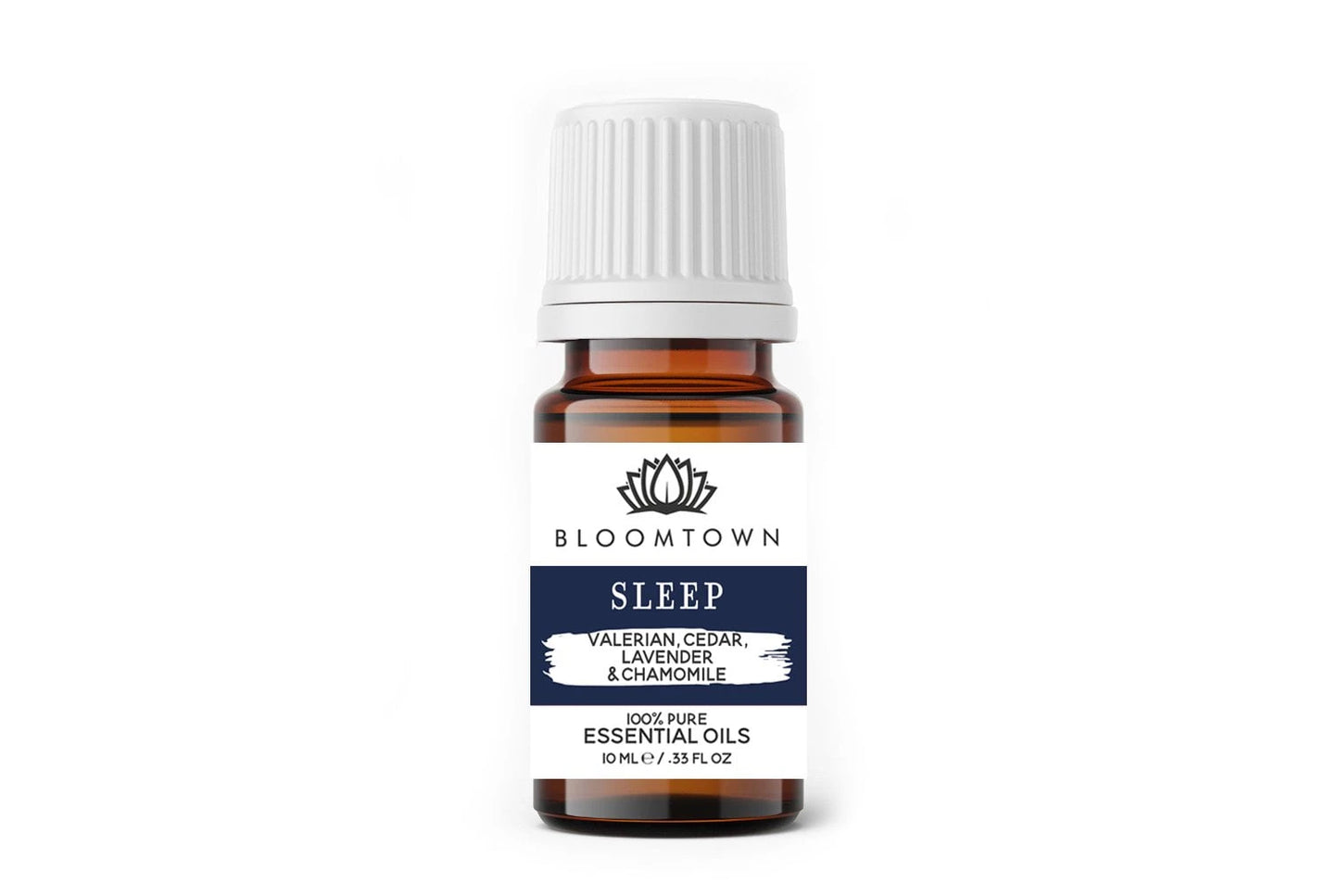 Bloomtown Sleep Essential Oil | Deeply relaxing Valerian, Cedarwood, Lavender and Chamomile | Vegan, Sustainable, Cruelty Free, Palm Oil Free
