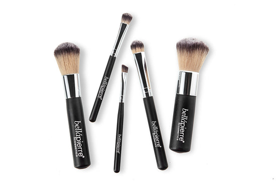 Bellapierre Travel Brush Set | Cruelty Free | Paraben Free | Ethical | Clean Beauty| Makeup and Beauty | Vegan | 100% Synthetic