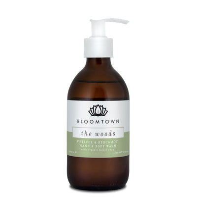 Bloomtown Organic Hand & Body Wash The Woods | Vegan Skincare | Sustainable Beauty | Cruelty Free | Natural Ingredients | Palm Oil Free