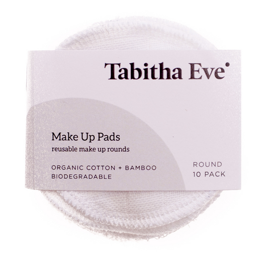Tabitha Eve Make Up Rounds | Ideal for removing make up or applying toner | Plastic Free | Eco Friendly | Sustainable Skincare | Ethical Beauty