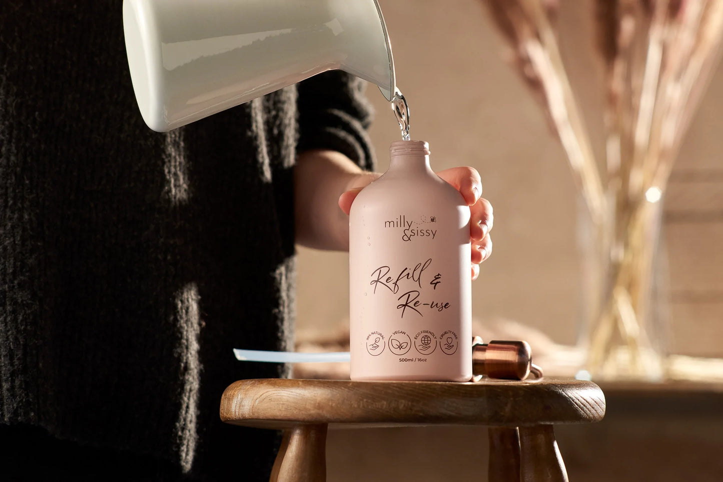 Milly & Sissy - Aluminium Bottle for Life in Blush – 500ml