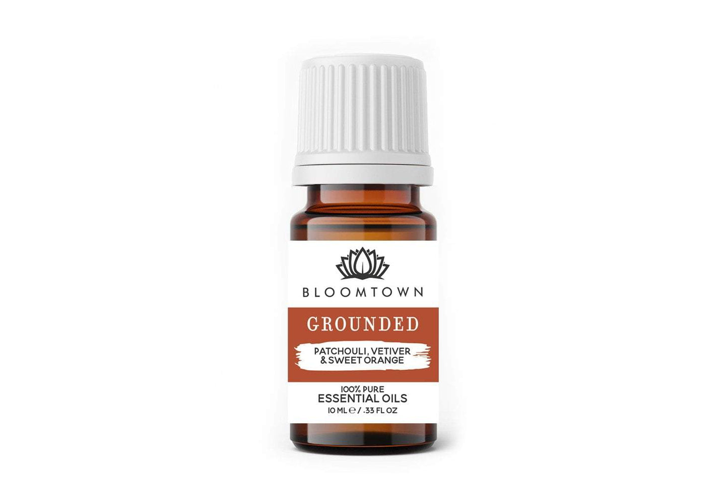 Load image into Gallery viewer, Bloomtown Grounded Essential Oil | Sweet Orange, Patchouli and Vetiver | Vegan | Sustainable | Cruelty Free | Natural | Palm Oil Free
