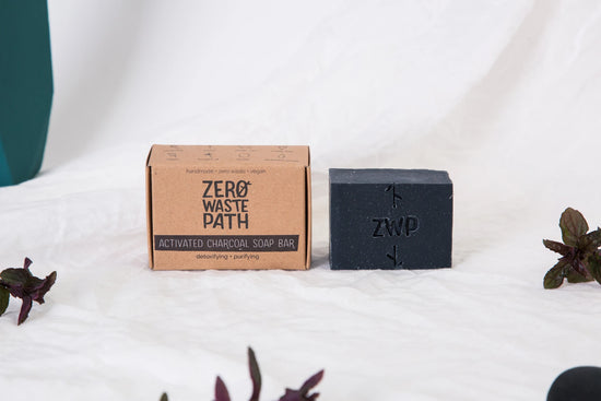 Charcoal zero waste path soap