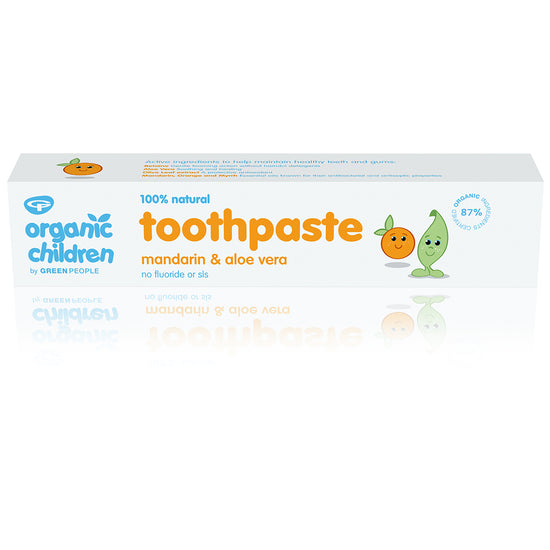 Load image into Gallery viewer, Green People Children&amp;#39;s Toothpaste Mandarin and Aloe Vera

