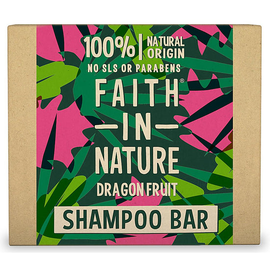 Faith In Nature - Dragon Fruit Shampoo Bar | Organic, natural hydration | Vegan | Cruelty Free | Plastic Free | Low Waste | Natural Ingredients
