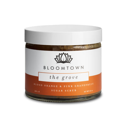 Bloomtown Sugar Scrub The Grove | Vegan Skincare | Sustainable Beauty | Cruelty Free | Natural Ingredients | Palm Oil Free