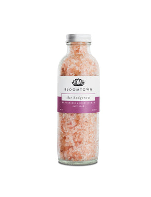 Bloomtown Pink Himalayan Salt Soak The Hedgerow | Vegan Skincare | Sustainable Beauty | Cruelty Free | Natural Ingredients | Palm Oil Free