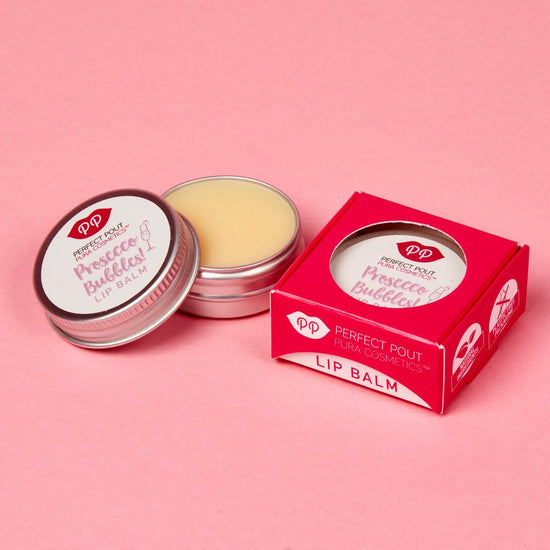 Load image into Gallery viewer, Pura Cosmetics Prosecco Bubbles Lip Balm | Heavenly hydration, silky smooth &amp;amp; sensational softness | Cruelty Free | Plastic Free | Natural Ingredients

