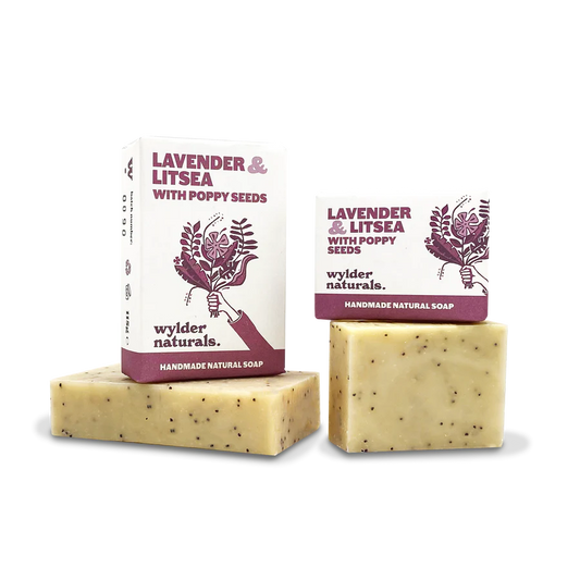 Wylder Naturals - Lavender & Litsea with Poppy Seeds Soap Bar