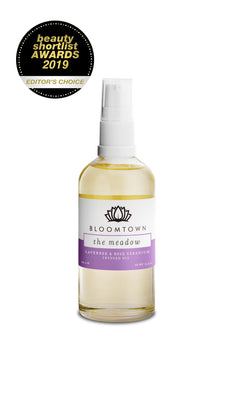 Bloomtown The Meadow Lavender Bath & Body Oil | Relax with lavender, rose geranium and chamomile | Vegan | Sustainably Sourced | Cruelty Free | Natural