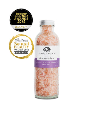 Bloomtown Pink Himalayan Salt Soak The Meadow | Vegan Skincare | Sustainable Beauty | Cruelty Free | Natural Ingredients | Palm Oil Free