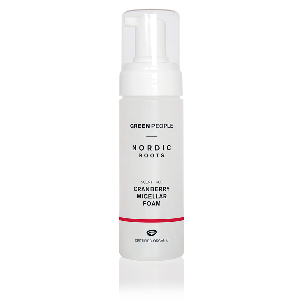 Green People Nordic Nordic Cranberry Micellar Foam | Vegan and Cruelty Free Age Renew and Anti-ageing moisturiser | Ethical Green Anti Ageing Cream