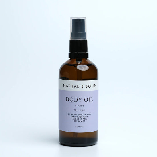Load image into Gallery viewer, Nathalie Bond Unwind Body Oil | Tones, firms and improves elasticity, leaving skin soft and glowing | Vegan, Organic, Cruelty Free
