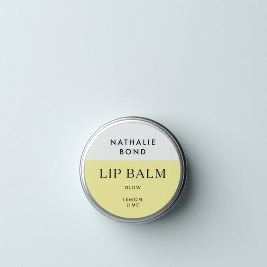 The Nathalie Bond Glow vegan lip balm offer buttery richness to help keep dry lips velvety and supple | Cruelty Free, Plastic Free
