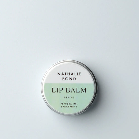 The Nathalie Bond Revive vegan lip balm offer buttery richness to help keep dry lips velvety and supple | Cruelty Free, Plastic Free