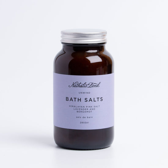 Load image into Gallery viewer, Nathalie Bond Bath Salts Unwind | Relax the senses while detoxifying the body with Nathalie Bond Bath Salts 100% Natural | Vegan | Cruelty Free | Low Waste
