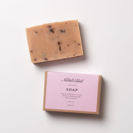 Nathalie Bond Bloom Soap Bar | A nourishing soap bar for the whole body packed with gentle organic ingredients | Cruelty Free | Plastic Free | Low Waste