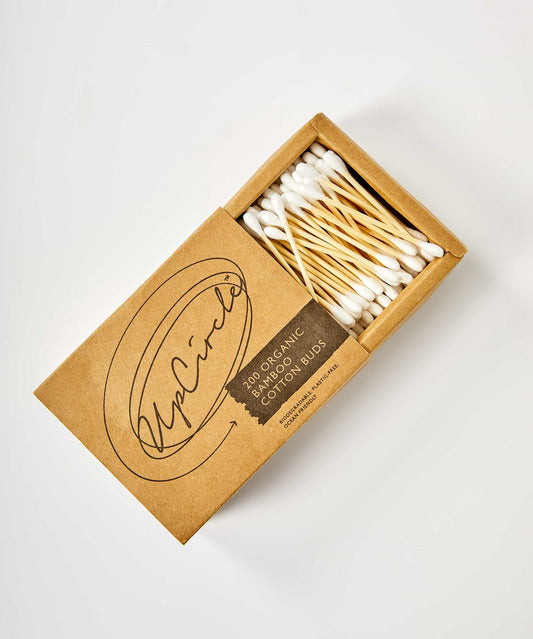 UpCircle Organic Bamboo Cotton Buds | These Organic cotton buds are ocean-friendly, plastic-free and biodegradable | Perfect Low Waste Alternative