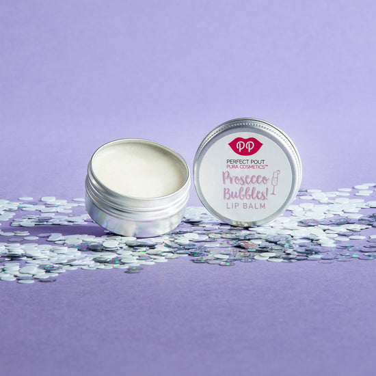 Pura Cosmetics Prosecco Bubbles Lip Balm | Heavenly hydration, silky smooth & sensational softness | Cruelty Free | Plastic Free | Natural Ingredients