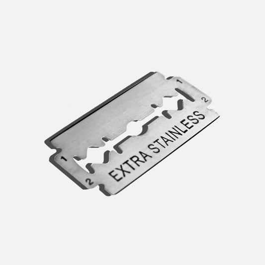 Stainless steel double edge safety razor blades that are compatible with all standard double edge razors | Plastic Free, Low Waste