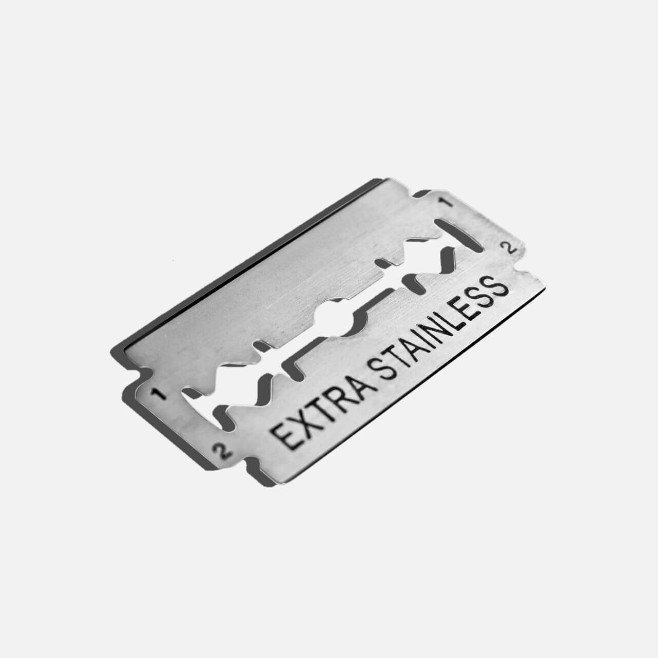 Stainless steel double edge safety razor blades that are compatible with all standard double edge razors | Plastic Free, Low Waste