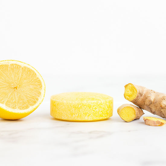Load image into Gallery viewer, Soul and Soap Lemon and Ginger Plastic Free Shampoo Bar
