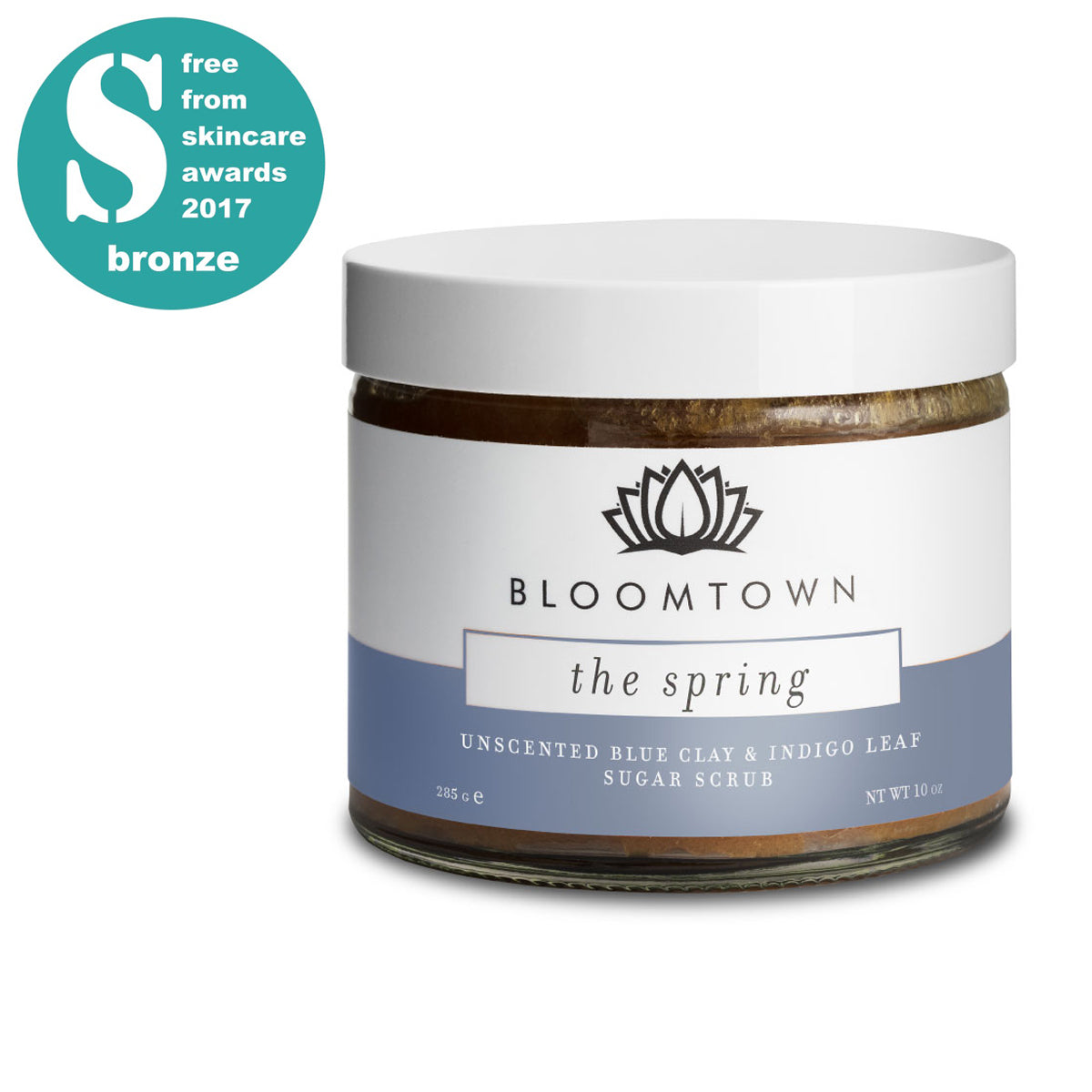 Bloomtown Sugar Scrub The Spring Unscented | Vegan Skincare | Sustainable Beauty | Cruelty Free | Natural Ingredients | Palm Oil Free