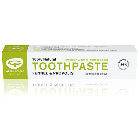 Green People Fennel & Propolis Toothpaste | Natural toothpaste for sore bleeding gums | Vegan Toothpaste | Cruelty Free