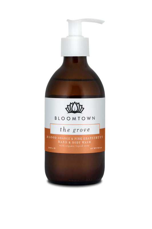 Bloomtown Organic Hand & Body Wash The Grove | Vegan Skincare | Sustainable Beauty | Cruelty Free | Natural Ingredients | Palm Oil Free