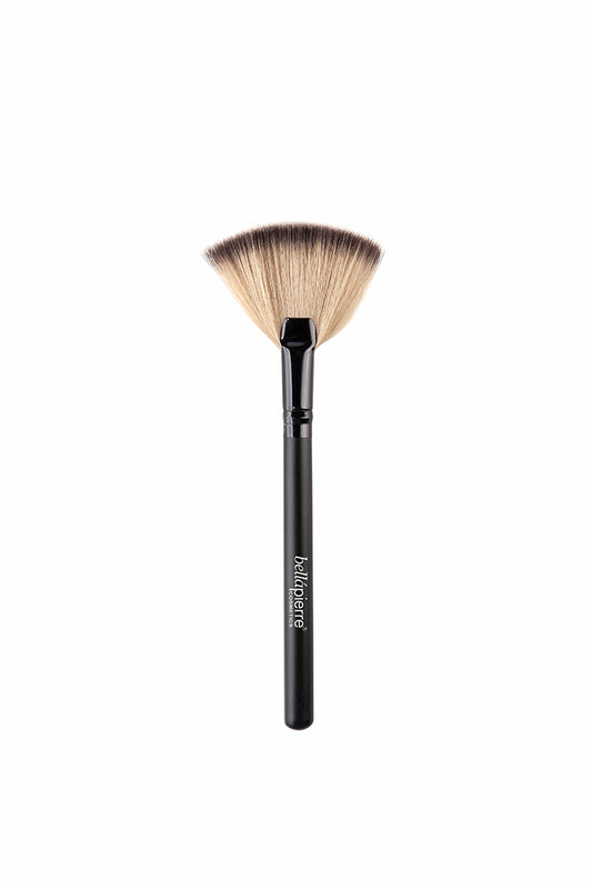 Bellapierre Fan Brush | Cruelty Free | Paraben Free | Ethical | Clean Beauty | Makeup and Beauty | Vegan | 100% Synthetic