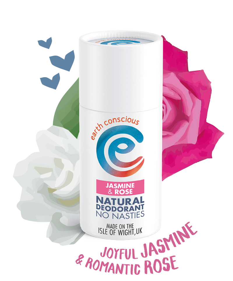 Load image into Gallery viewer, Earth Conscious Jasmine and Rose Deodorant Stick | Vegan Bodycare | Cruelty Free | Plastic Free | Paraben Free | Aluminium Free | Natural | Eco-Friendly
