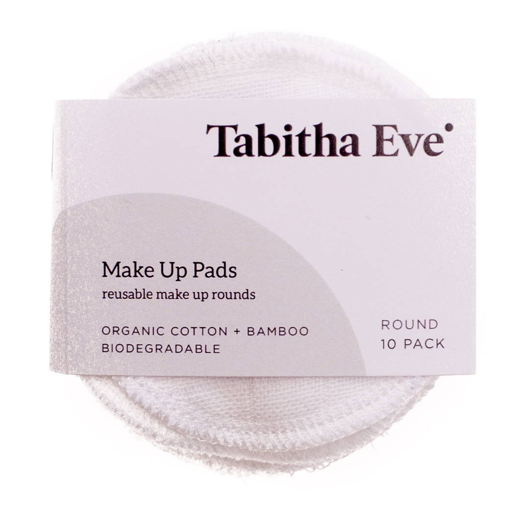 Tabitha Eve Make Up Rounds | Ideal for removing make up or applying toner | Plastic Free | Eco Friendly | Sustainable Skincare | Ethical Beauty