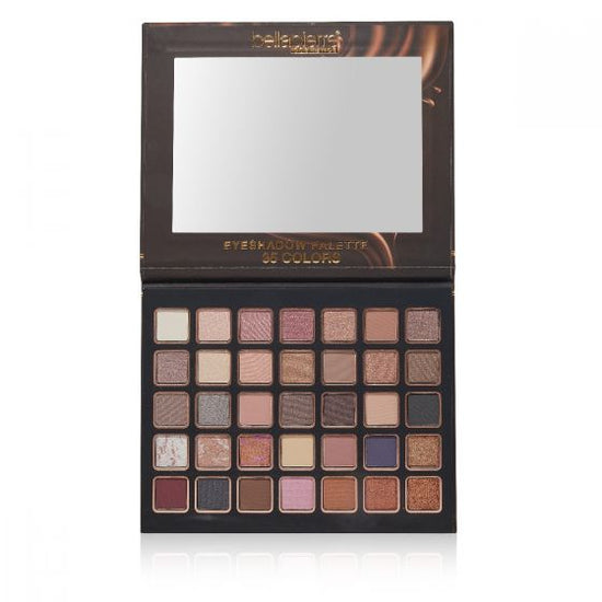 Load image into Gallery viewer, Bellapierre Rocky Road 35 Eyeshadow Palette | Cruelty Free &amp;amp; Vegan palette with a range of matte, satin, shimmer, and foil eyeshadows
