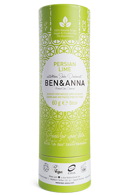 Ben & Anna Deodorant Stick Persian Lime | Vegan Bodycare | Cruelty Free | Plastic Free | Paraben Free | Aluminium Free | Natural Ingredients