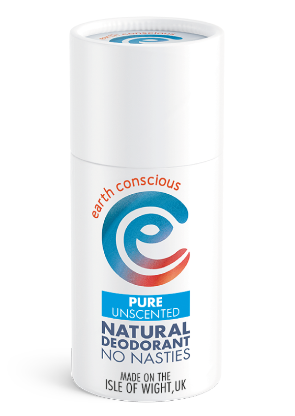 Earth Conscious Pure Unscented Deodorant Stick | Vegan Bodycare | Cruelty Free | Plastic Free | Paraben Free | Aluminium Free | Natural Ingredients |