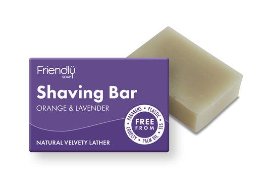 Friendly Soap Saving Bar with Orange and Lavender | Vegan Friendly | Plastic Free | Cruelty Free | Eco-Friendly Beauty | Natural | Low Waste Living